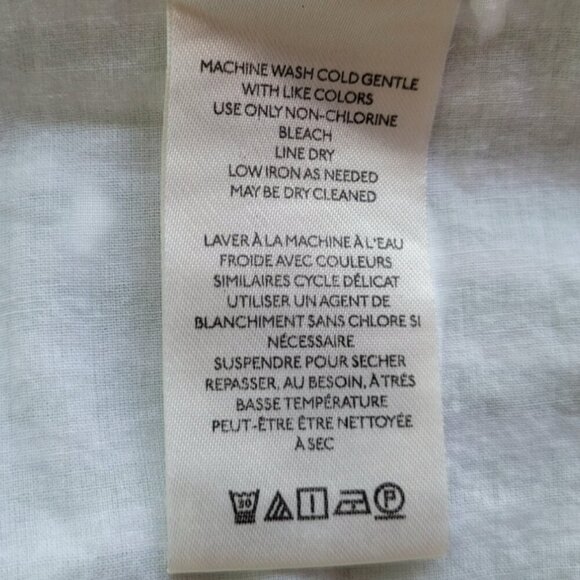 Anthropologie Mint Striped Smocked Crop Top Size L - Picture 11 of 12